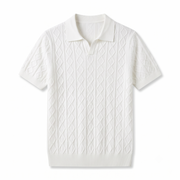 Close-up of the diamond-textured knit weave