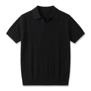 The knit polo worn from desk to dinner